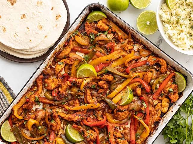 Sheet-Pan Chicken Fajitas